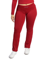 Flared Yoga Pants (Ruby Red)