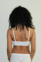 Foreign Signature Bralette – White